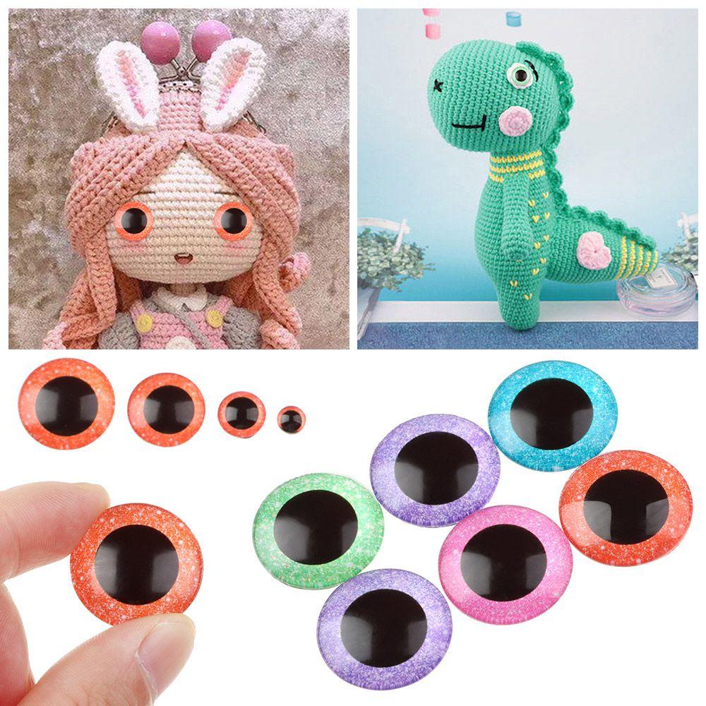 Bộ 50 Bóng Mắt Thủy Tinh 6 / 10 / 16 / 20 / 25mm Tự Làm Búp Bê