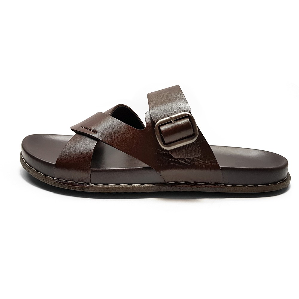 Dép Da Nam Dép Dr. Nam Da Bò Tấm DE40D