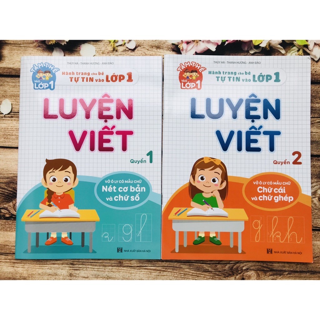 Vở LUYỆN VIẾT ô ly có chấm cho bé tập viết vào lớp 1