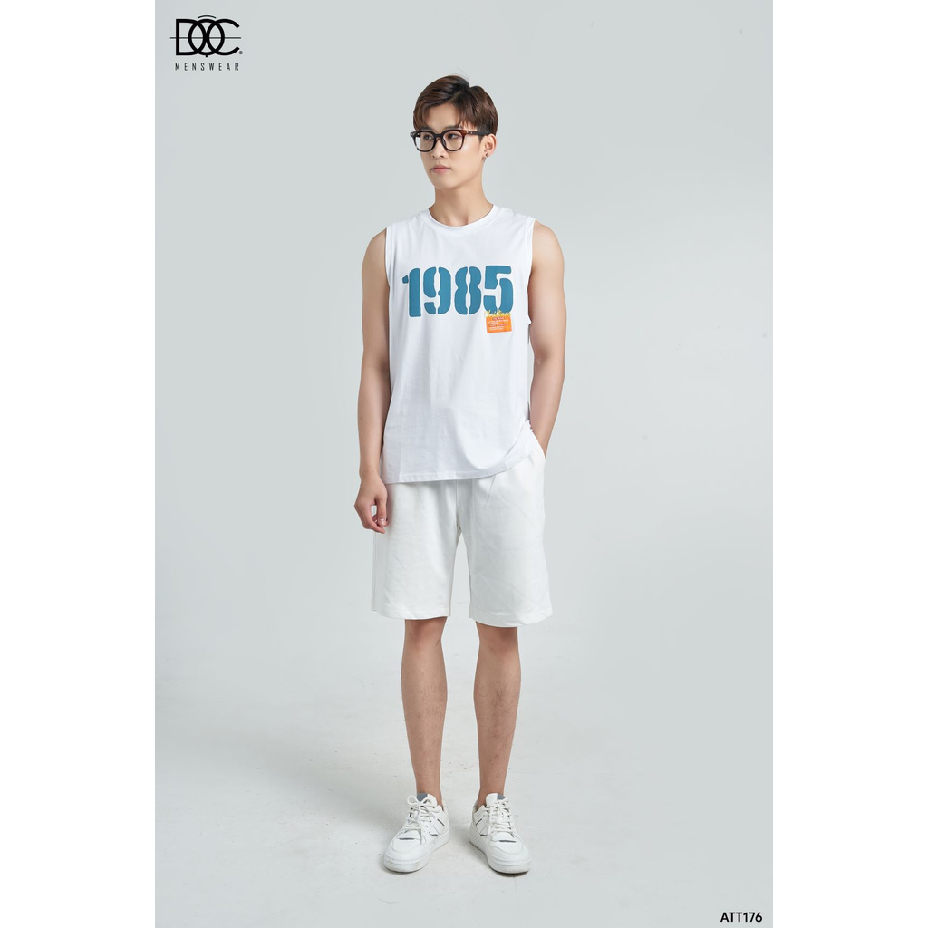 Áo Tank Top, Tanktop Nam Nữ Hai Màu Đen Trắng In Số 1985 Thoáng Mát Trẻ Trung ĐỘC MENSWEAR - ATT176