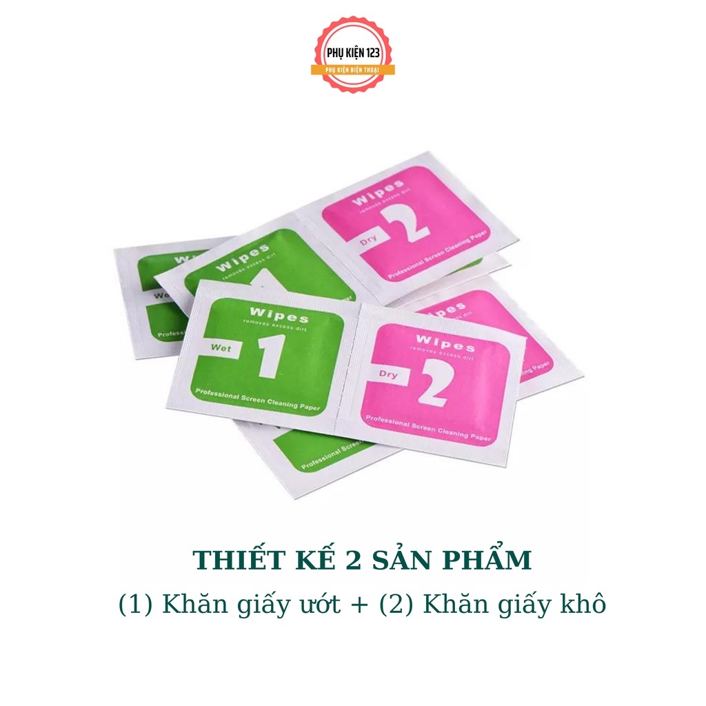 Giấy Lau 1 2 Cho Kính Cường Lực 6/6plus/6s/6splus/7/7plus/8/8plus/x/xr/xs/11/12/pro/max/promax/13/13promax-Phụ Kiện 123