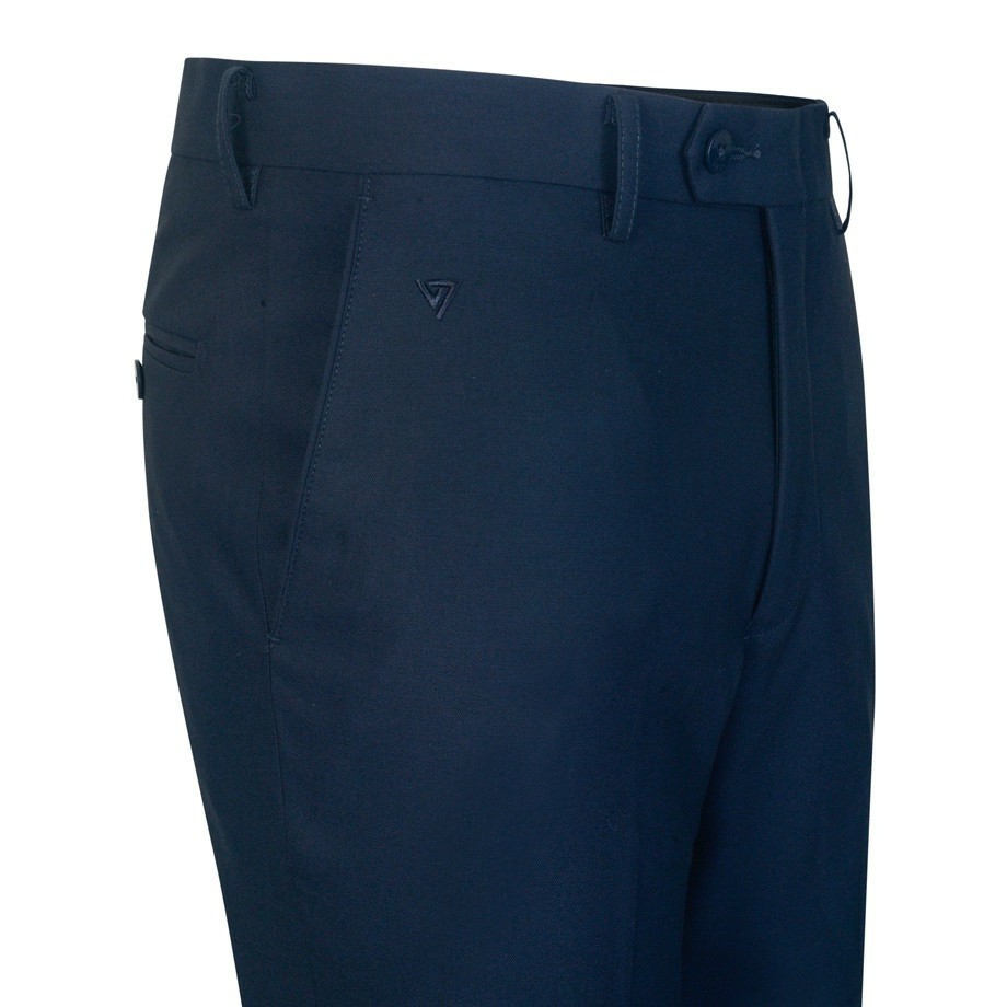 Quần tây nam Việt Tiến màu XANH ĐEN trơn - phom suông REGULAR- có ly và không ly- SHOP HỨA