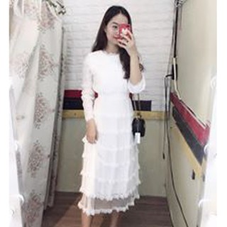 Váy Trắng Tầng
