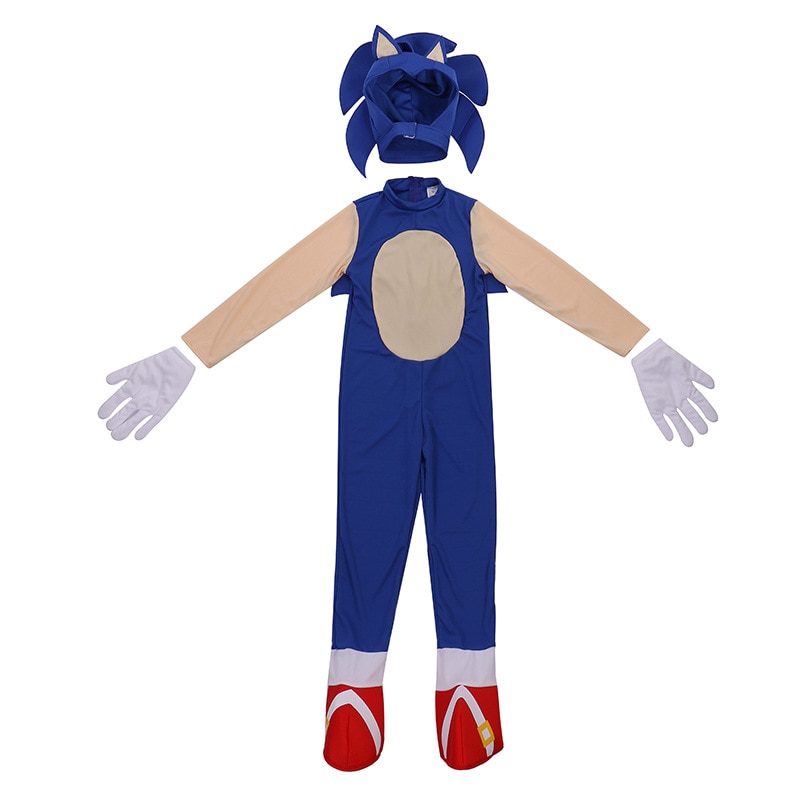 Bộ Đồ Hóa Trang Nhân Vật sonic the hedgehog Cho Bé Gái 4-13 Tuổi