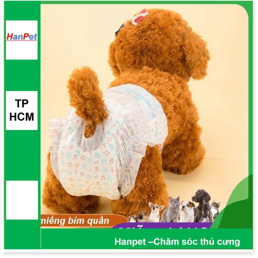 HN HP- Combo 10 miếng bỉm quần dạng dán chó mèo cao cấp (kiểu bỉm quần) loại siêu thấm ĐỦ SIZE