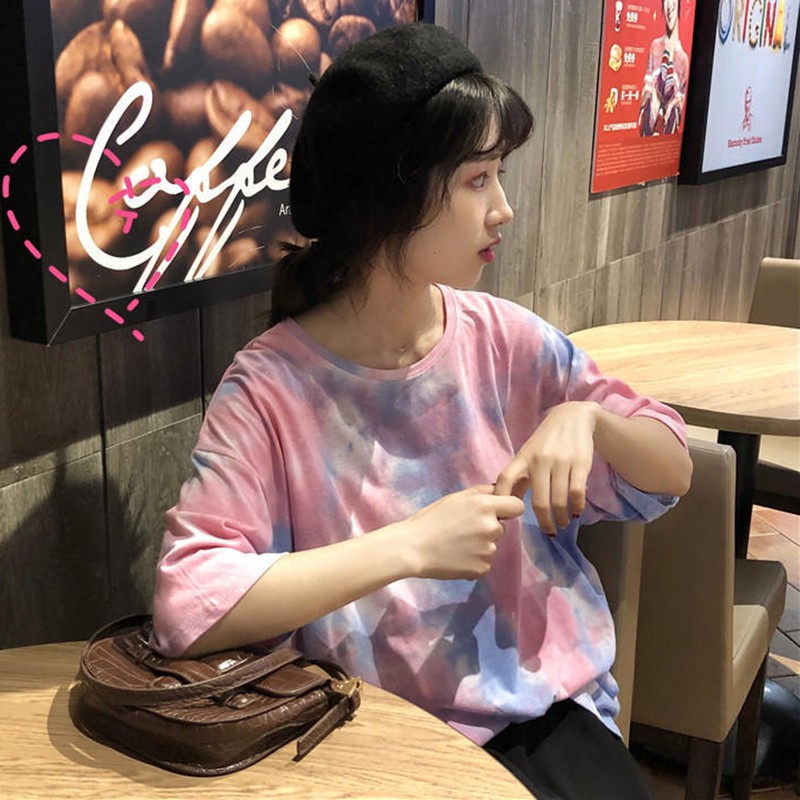 Áo thun nữ cổ tròn tay ngắn | BigBuy360 - bigbuy360.vn