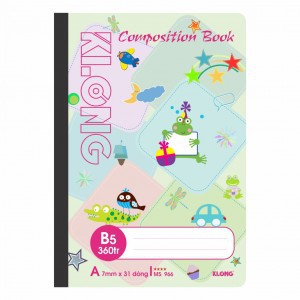 [ab] Sổ may KLONG B5 có lề, 360 trang; MS: 966
