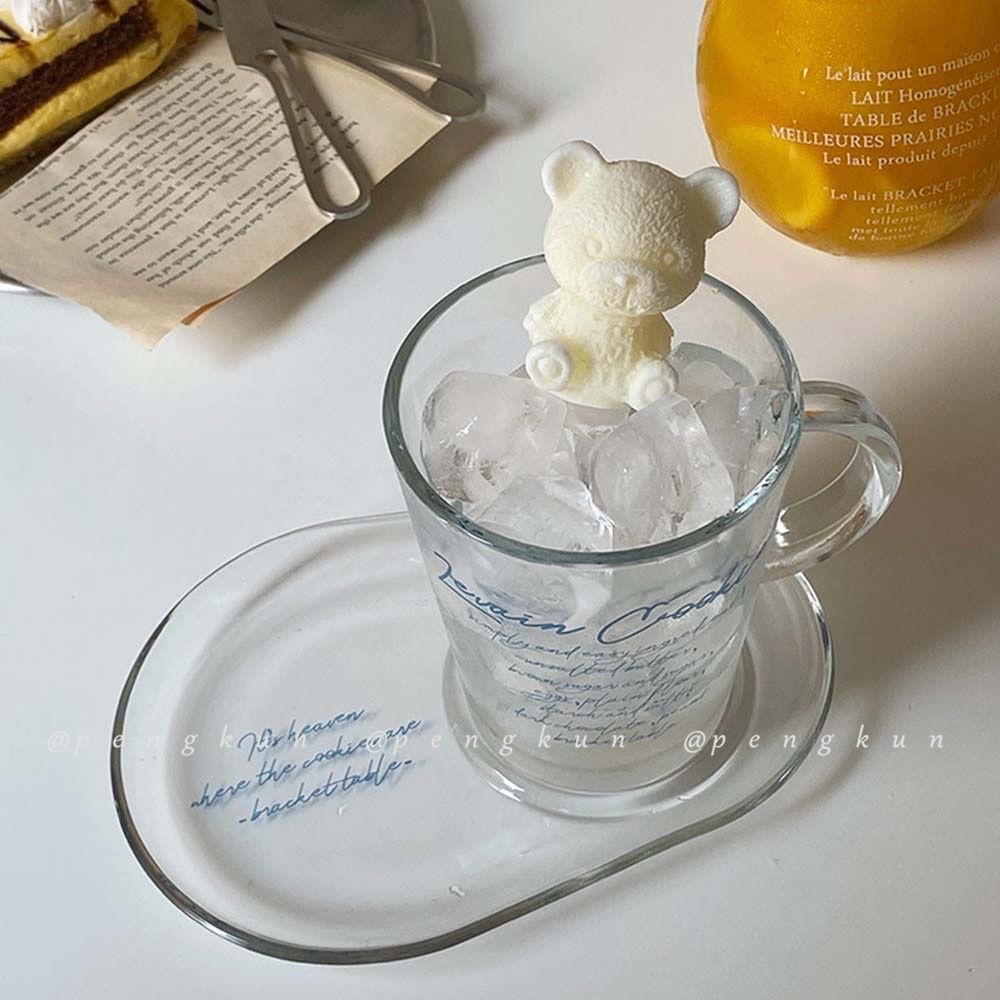 Khuôn làm đá bằng silicon hình chú gấu xinh xắn