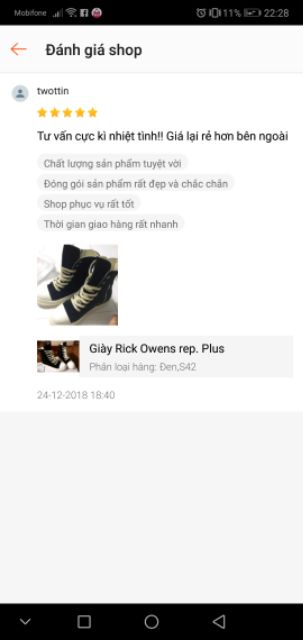 Giày Rick Owens. R.e.p plus đế thơm | BigBuy360 - bigbuy360.vn