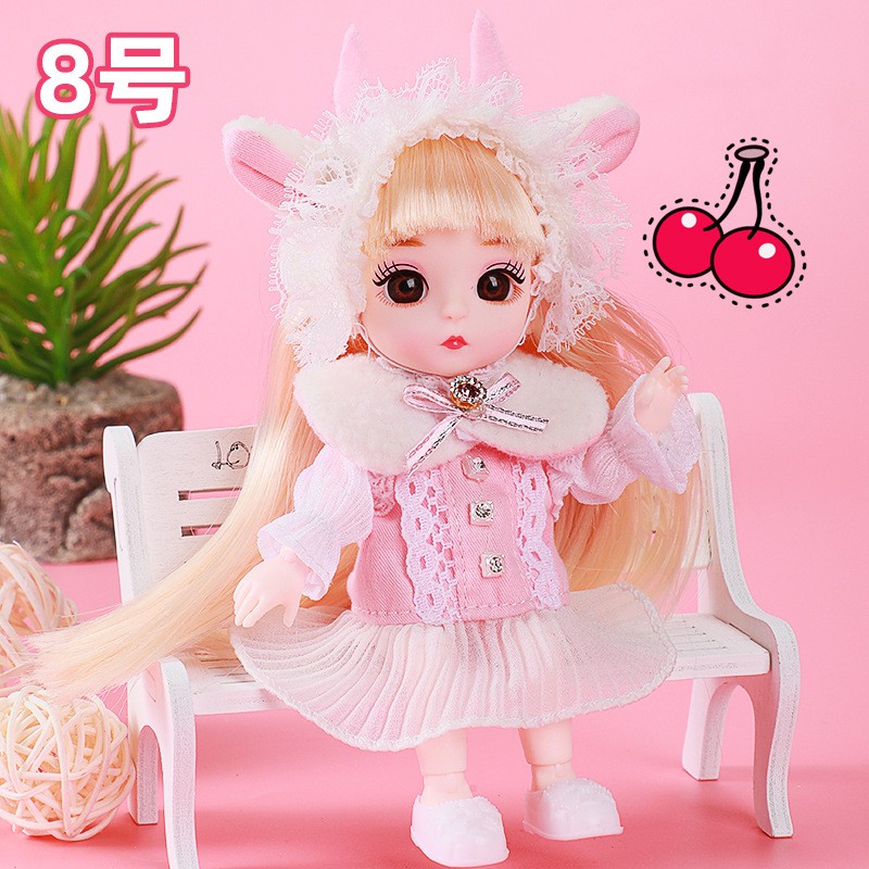 Đầm Cotton Thời Trang Xinh Xắn Cho Búp Bê Ob11 1 / 12