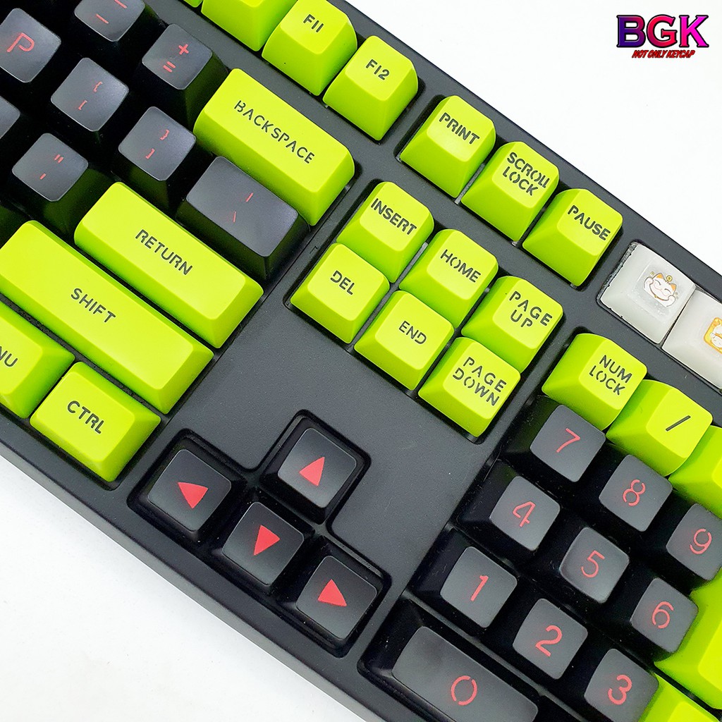 [Mã 159ELSALE hoàn 7% xu đơn 300K] Keycap SA TOXIC 112 Phím ABS Double Shot ( Thick ABS, SA Profile, Ansi Layout)