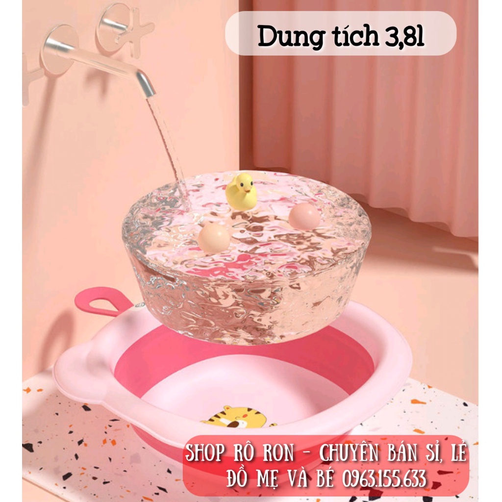 Chậu rửa mặt gập gọn - Chậu gập gọn hình Hổ - Shop Rô Ron