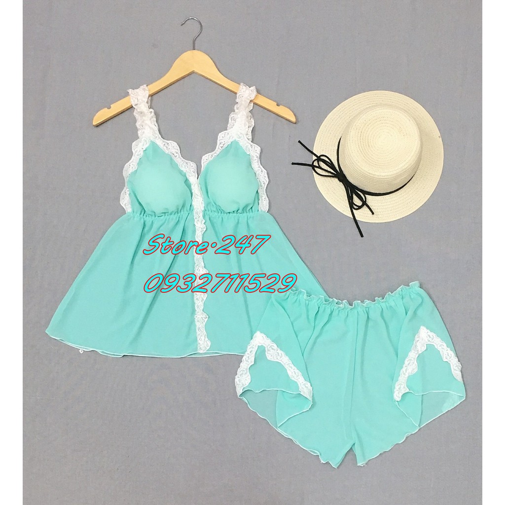 [SIZE 60 - 90KG] BỘ VOAN BIGSIZE MẶC NGỦ CÓ MÚT, VOAN MỎNG MÁT KHÔNG NHĂN GỢI CẢM QUYẾN RŨ | BigBuy360 - bigbuy360.vn