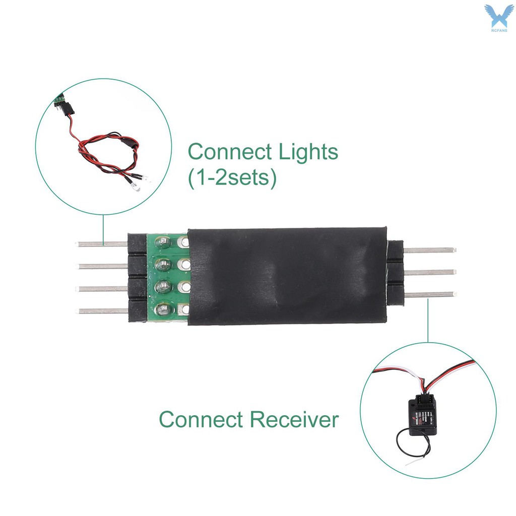 Bảng Công Tắc Điều Khiển Đèn Led Cho Traxxas Hsp Redcat Rc4Wd Tamiya Axial Scx10 D90