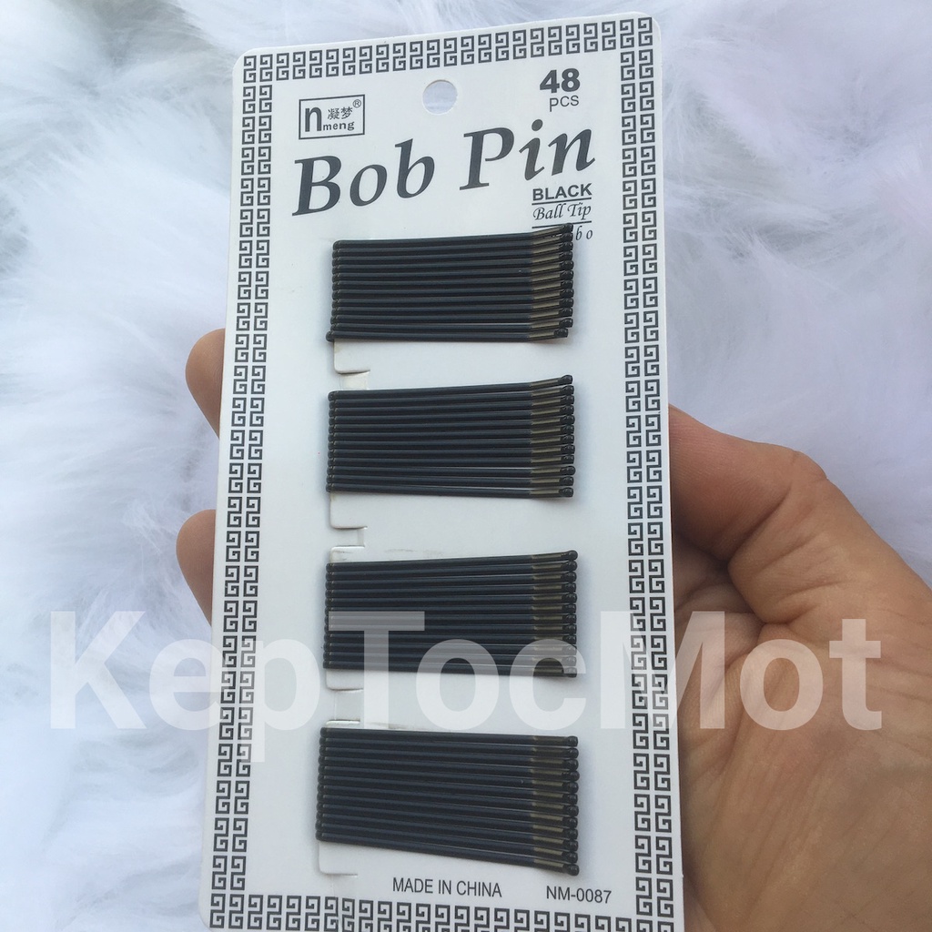Kẹp tăm màu đen an toàn - gim / ghim tăm bob pin KT35