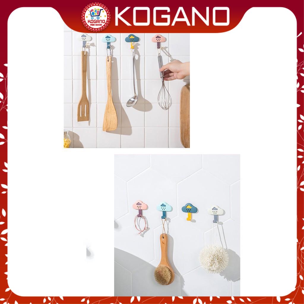 Móc dán tường KOGANO móc treo dán tường hình đám mây nhiều màu dính tường siêu chắc HG-001215
