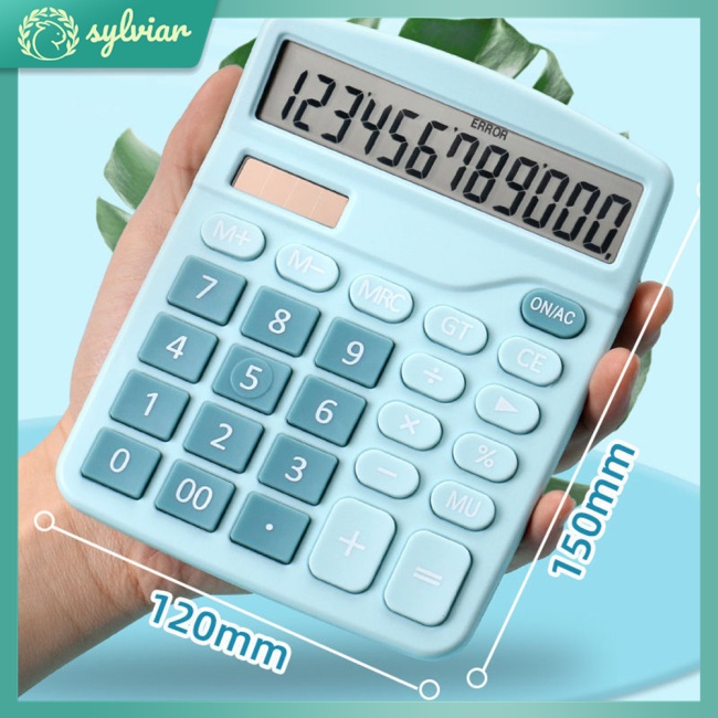 Máy Tính Năng Lượng Mặt Trời Nhiều Màu Sắc Dễ Thương