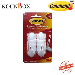 Móc Treo Kiểu Kim Loại 1.3kg vỉ 2 cái Command 3M 17068