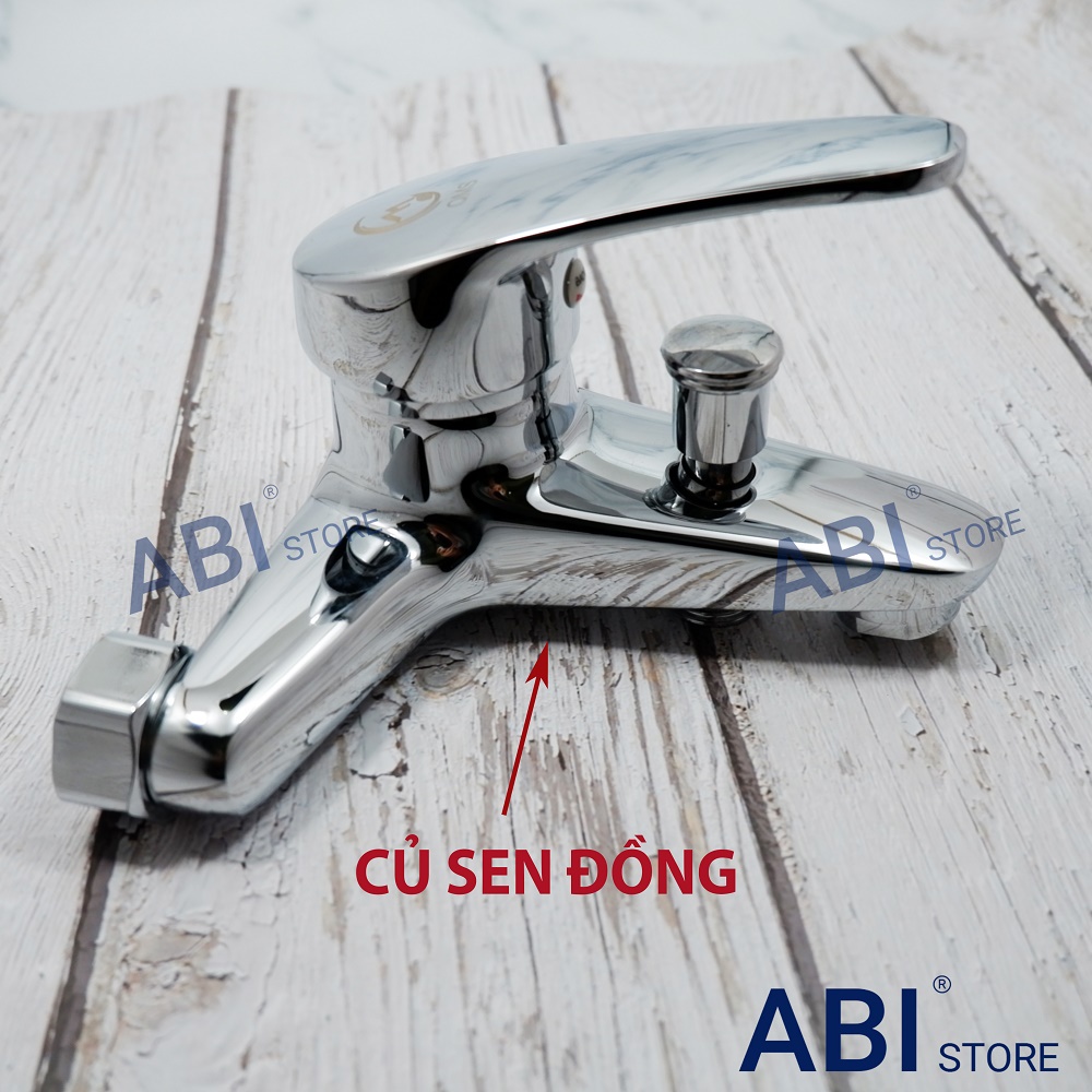 Củ sen nóng lạnh QD01 thân đồng mạ crome cao cấp giá rẻ