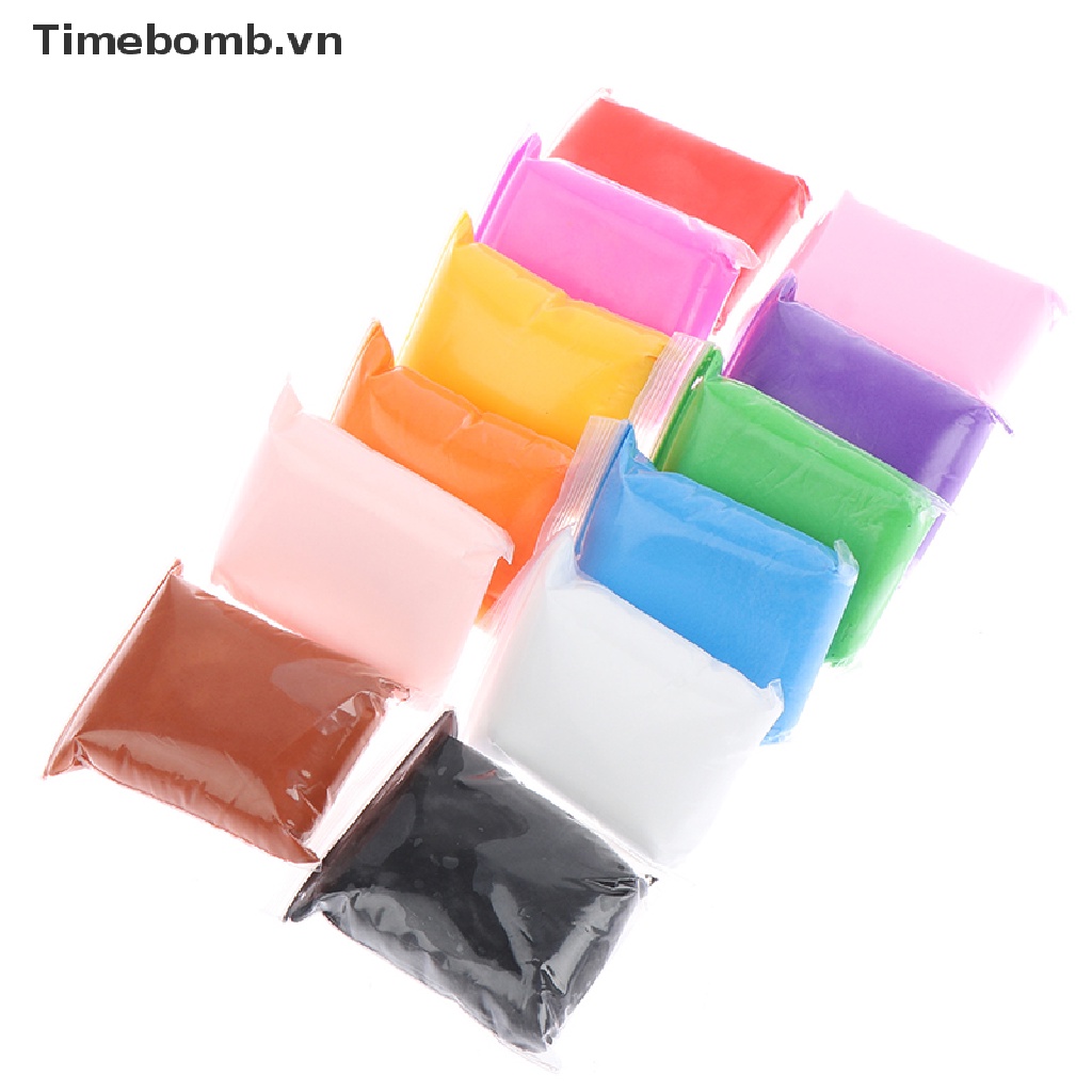 Đồ Chơi Đất Sét Khô Nhiều Màu Sắc 12 Màu Sắc Tùy Chọn DIY Dành Cho Trẻ Em