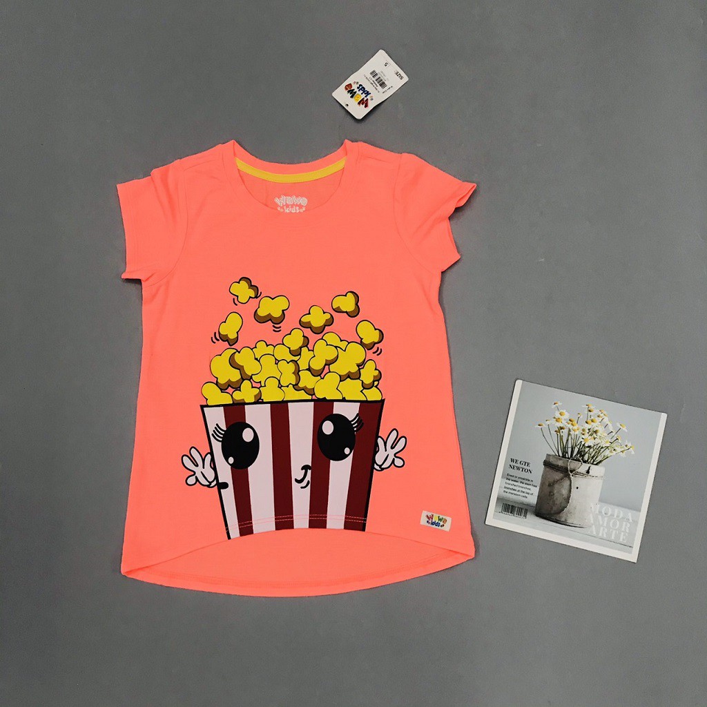 Áo thun cho bé gái, áo phông bé gái chất cotton mềm mát, size 3/4 - 6 tuổi - SUNKIDS