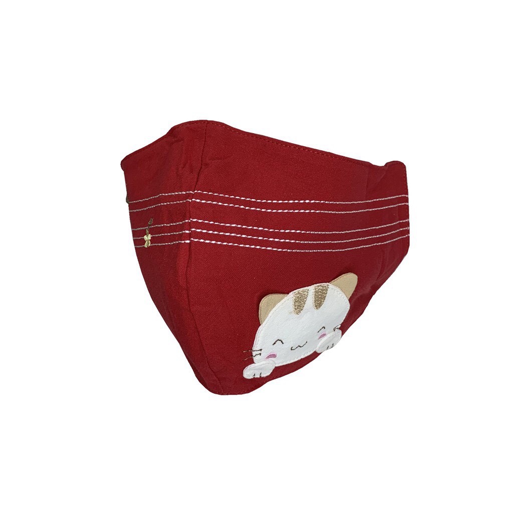 Khẩu trang vải người lớn sợi tre kháng khuẩn 100% cotton cỡ lớn Petshop - LZ-221L