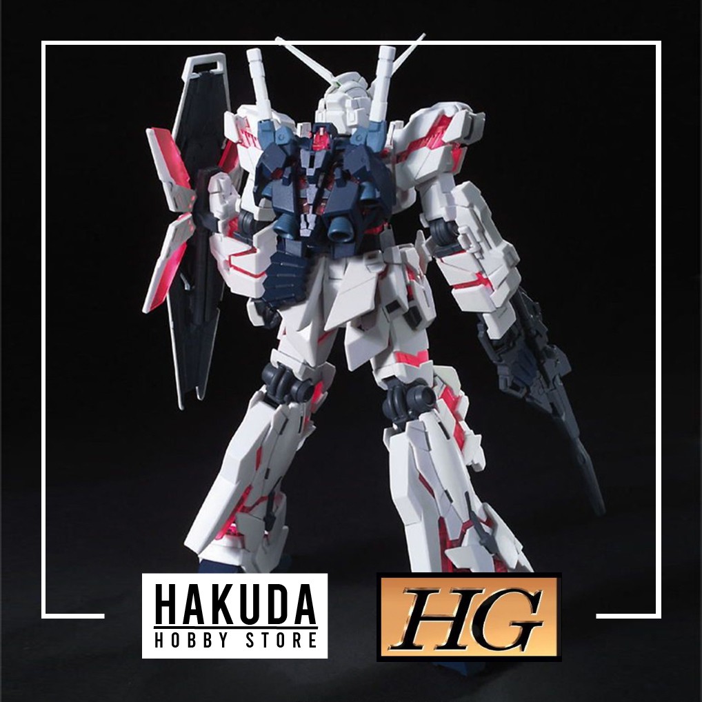 Mô hình HGUC 100 1/144 HG Unicorn Gundam (Destroy Mode) - Chính hãng Bandai Nhật Bản