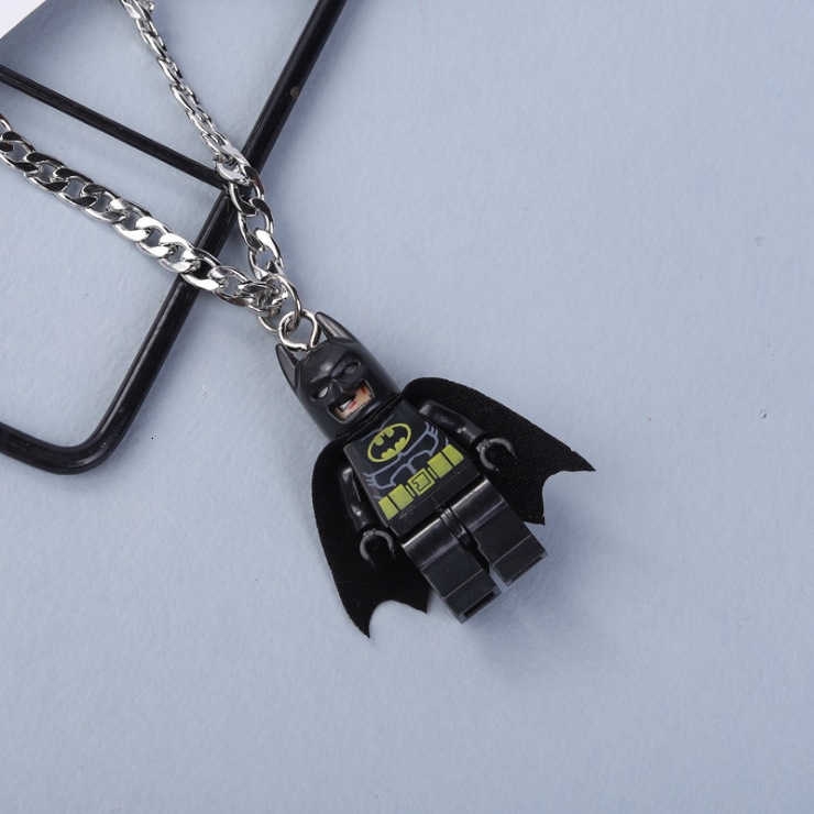 Vòng cổ mặt khối xây dựng hoạt hình phong cách hip hop đường phố cho nam và nữ