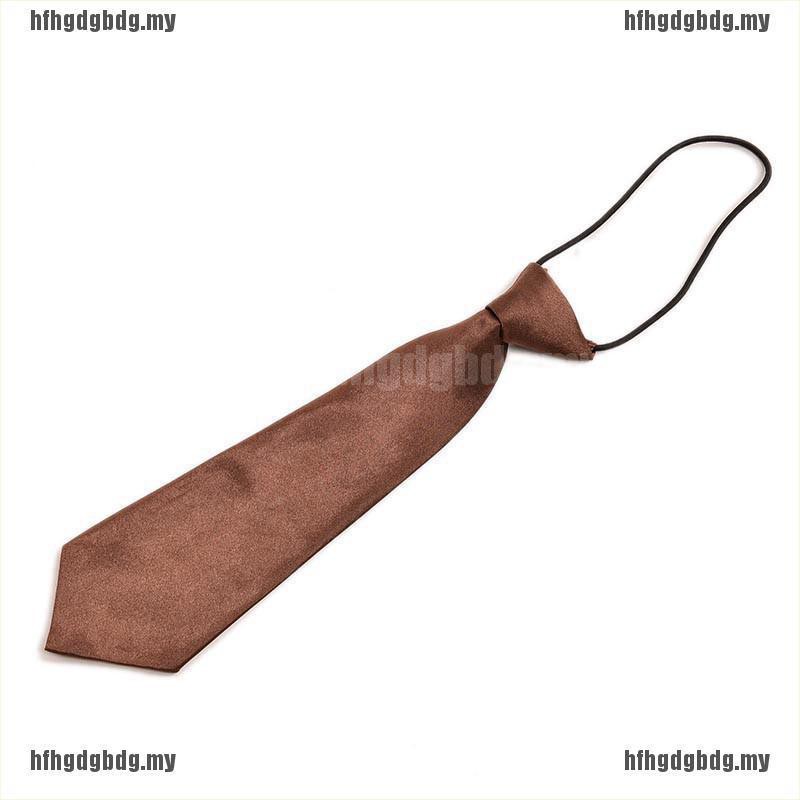 Cà vạt màu trơn cho bé trai co giãn 11 màu tùy chọn