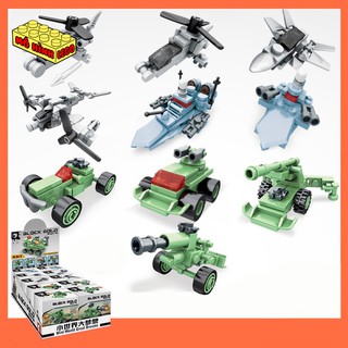Đồ chơi lắp ráp lego giá rẻ Sembo Block 11513-11522 mô hình phương tiện quân sự cho bé