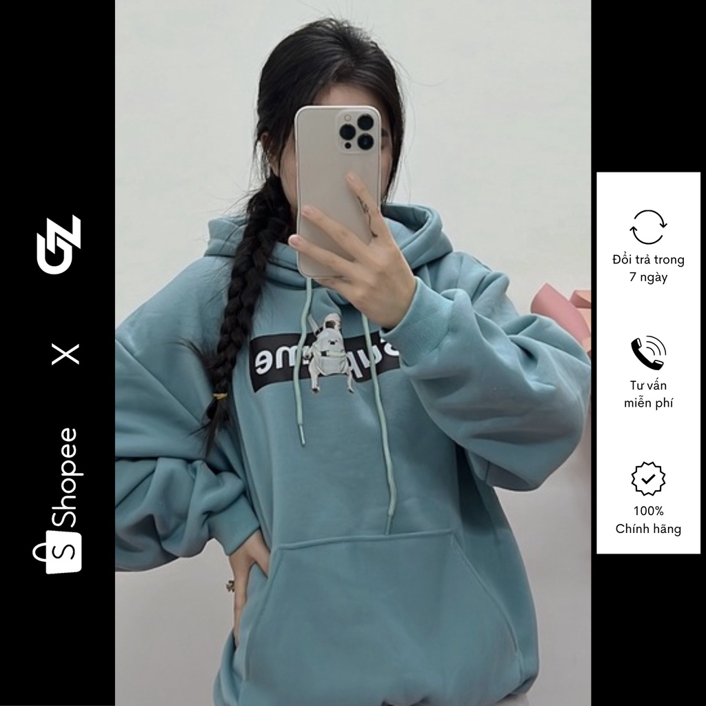 Áo hoodie supreme nữ nam, áo hoodie chất nỉ dày dặn cao cấp GZHD060 GZ Store