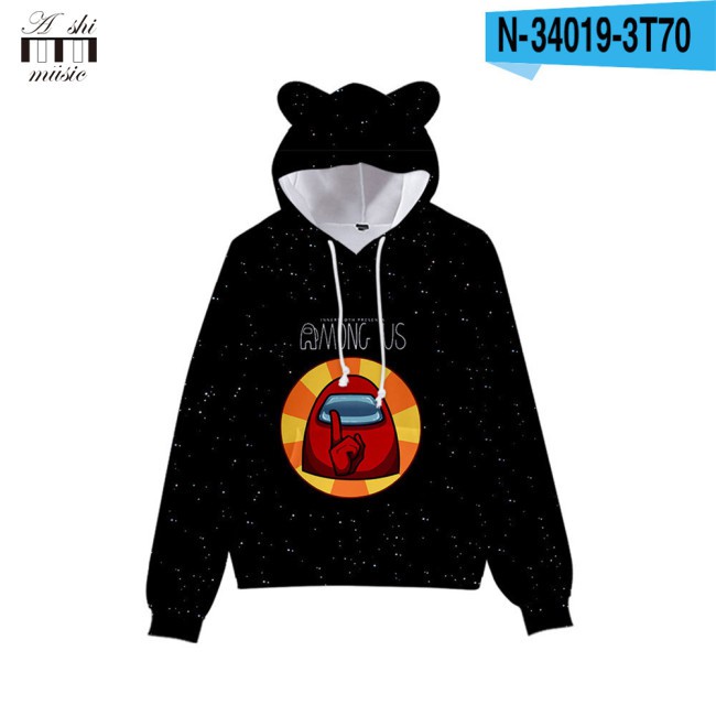 Áo Hoodies Mũ Tai Mèo Cho Bé