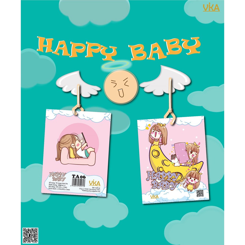 TẬP HỌC SINH VIKA: HAPPY BABY 96 TRANG