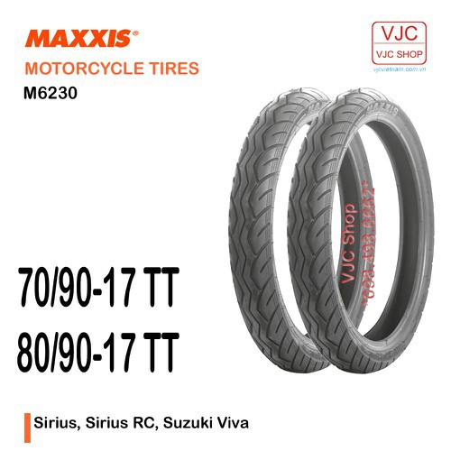 Lốp Sirius, Sirius RC, Suzuki Viva Maxxis 70-90-17 TT M6230 - Maxxis 709017 M6230