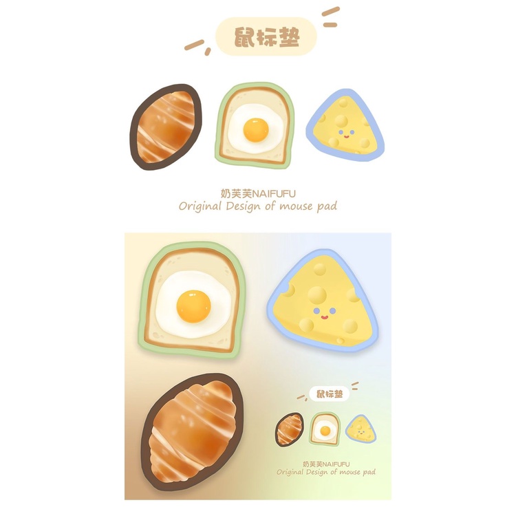 Tấm Lót Chuột Chơi Game Có Đệm Lót Chống Trượt Mềm Mại Phong Cách Nhật Bản Dễ Thương