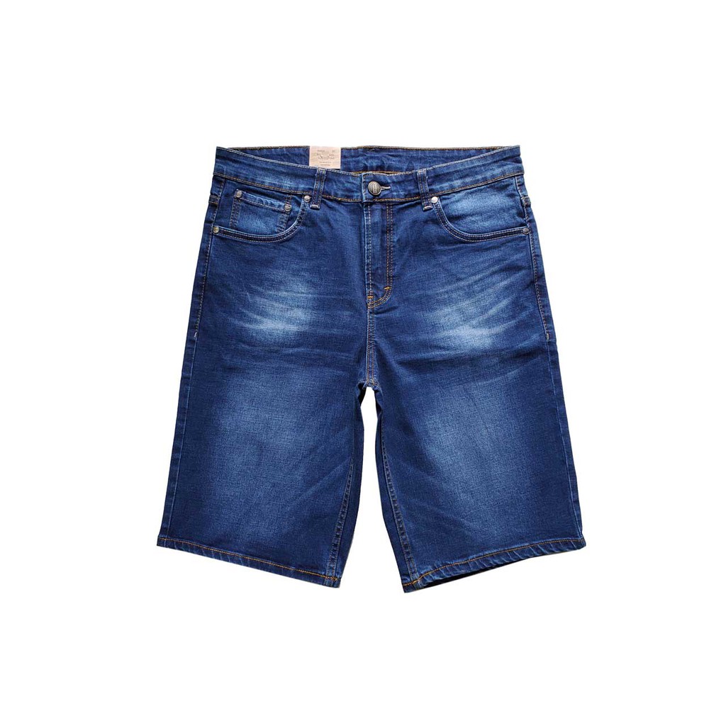 Short jean size lớn wash râu mèo