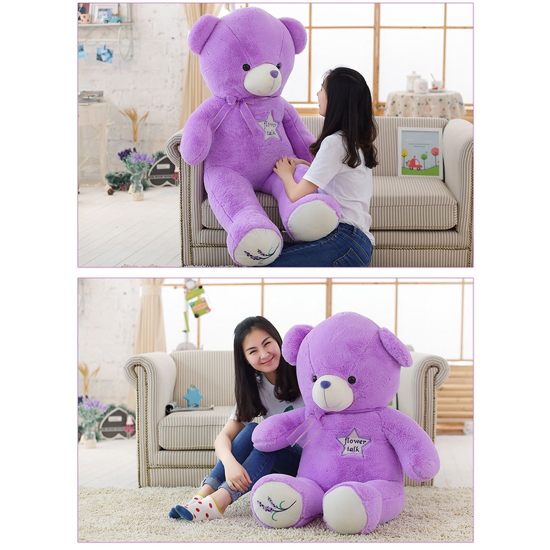 Đồ Chơi Gấu Teddy Nhồi Bông Màu Tím 30cm Có Mùi Thơm Làm Quà Tặng Sinh Nhật Cho Trẻ Em