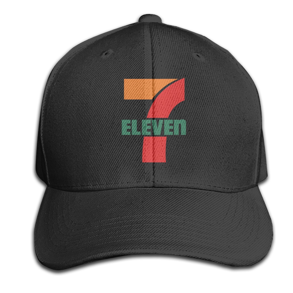 Thời trang YANMEI 7 Eleven Store Logo Mũ bóng chày Mũ Snapback có thể điều chỉnh Mũ cổ điển D125ET4