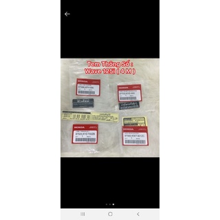 Bộ tem Wave 125i 2019-2020