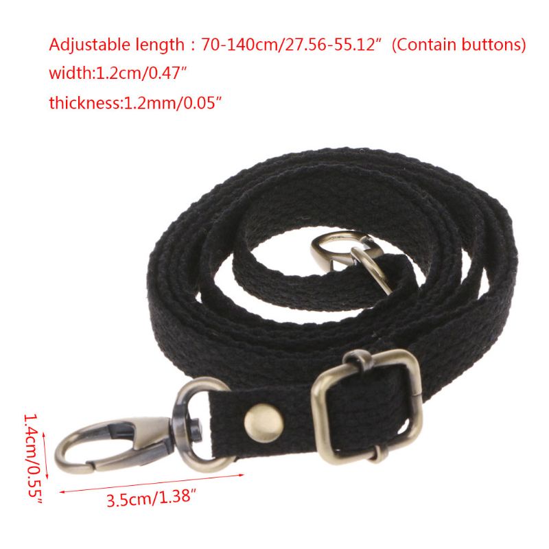 Dây Đeo Túi Xách Bằng Vải Canvas Tùy Chỉnh Thay Thế Tiện Dụng Mang Theo Du Lịch