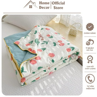 Chăn hè cotton xơ đậu nành trần bông nhập khẩu loại 1, chăn mền đũi xơ đậu nành mềm mịn thoáng mát kích thước 2mx2m3