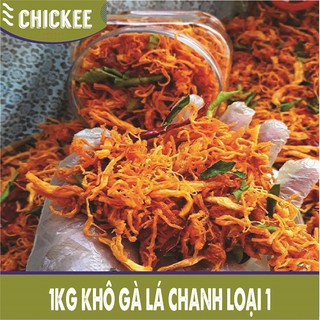 1kg khô gà lá chanh - loại 1 - freeship từ 99k
