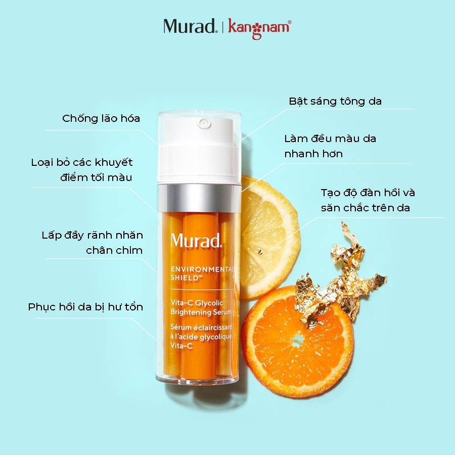 Serum Sáng Da Ngừa Nám Murad Vita-C Glycolic Brightening 30ml