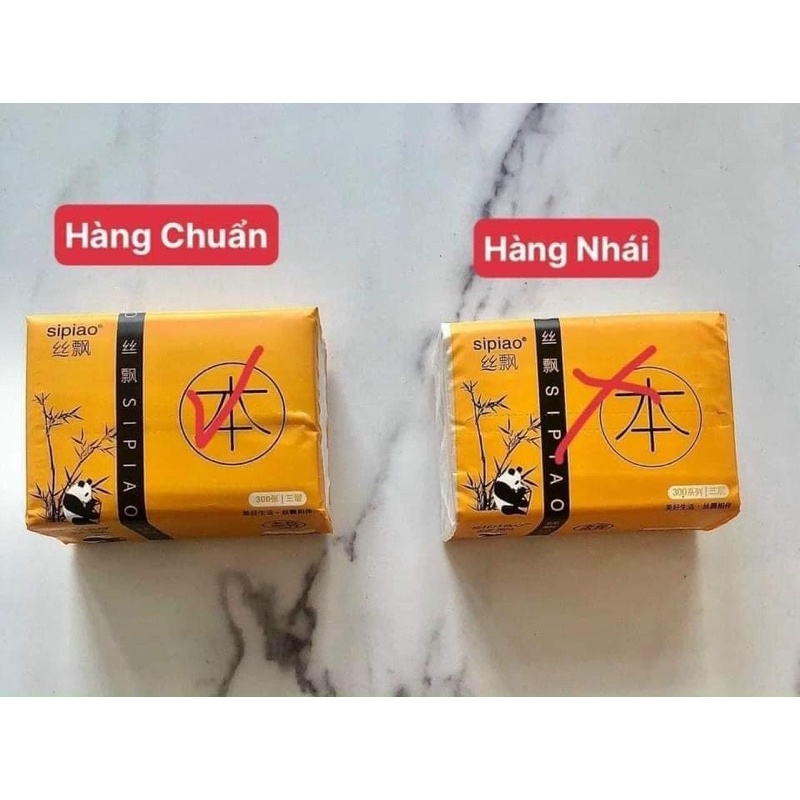Khăn giấy gấu trúc chuẩn loại 1 nội địa trung, thùng giấy ăn gấu trúc 30 gói