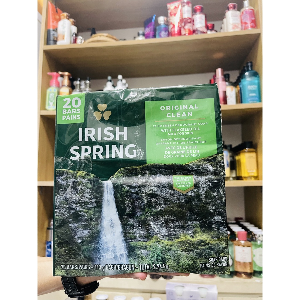 Xà bông cục IRISH Spring  LỐC 20 CỤC 113GR CỦA MỸ