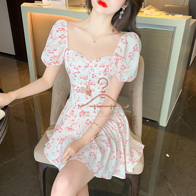 Váy đuôi bồng hoa nhí xinh tươi điệu đà tiểu thư