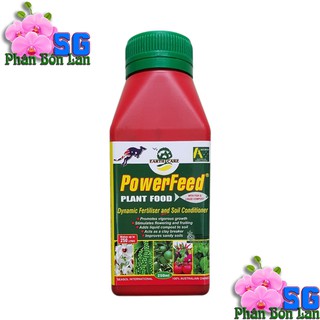 Phân cá powerfeed của úc mập mầm - to hoa - dày cánh chai 250ml phân cá hồi của úc
