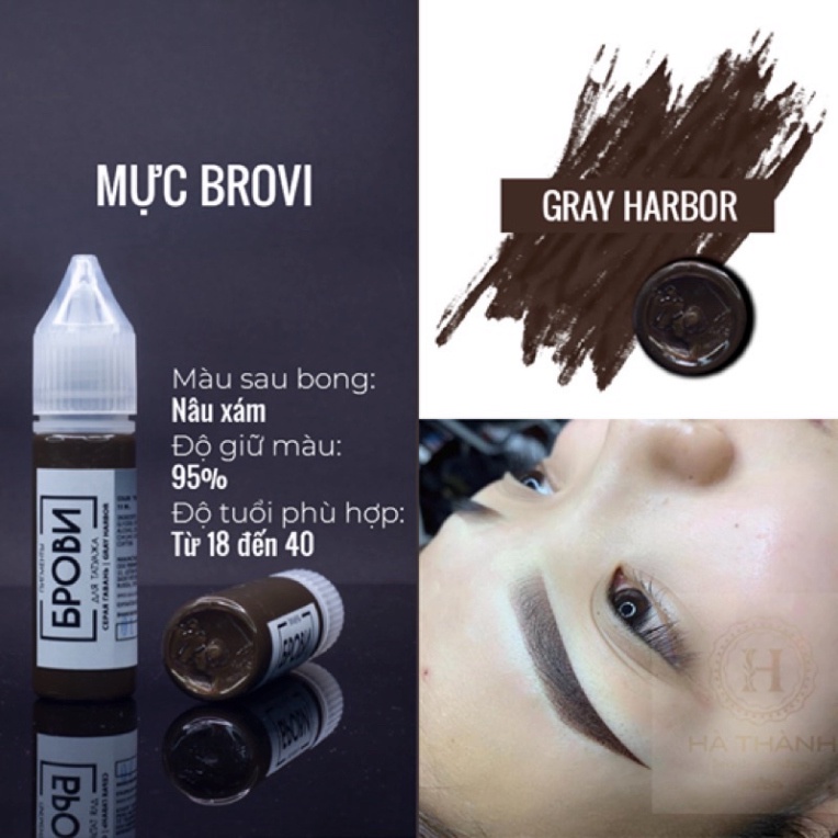 [CAM KẾT CHÍNH HÃNG] Mực BROVI Chuyên dùng trong phun xăm thẩm mỹ