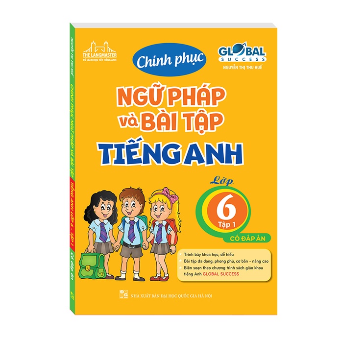 Sách Combo 3c -Em học giỏi tiếng anh &amp; bài tập bổ trợ và nâng cao &amp; Chinh phục ngữ pháp và bài tập tiếng anh lớp 6 tập 1