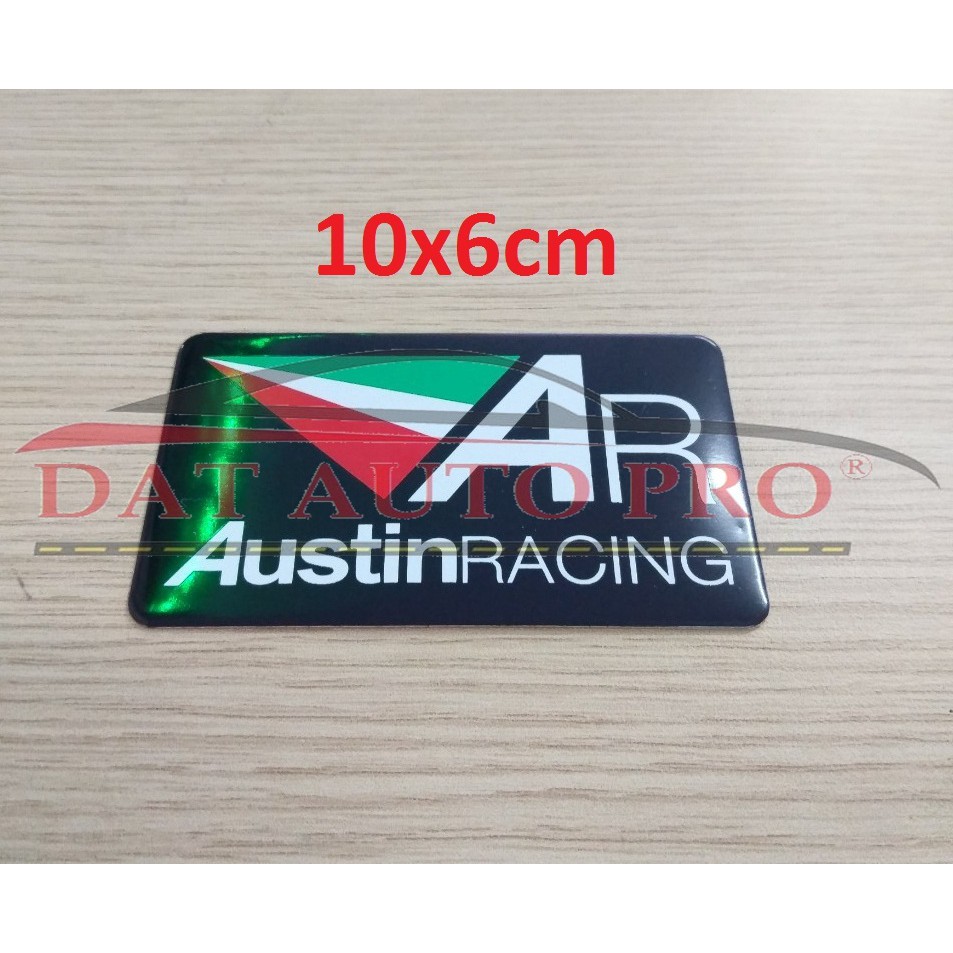Tem nhôm dán Pô xe Austinracing